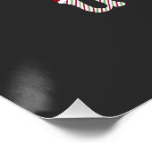 Weihnachts-Alphabet-Hemd, Weihnachts-Sweatshirt Poster (Ecke)