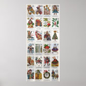 Weihnachts Alphabet Poster (Vorne)