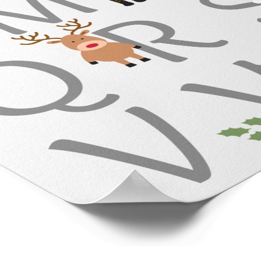 Weihnachts Alphabet Poster (Ecke)