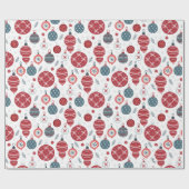 Weihnachts-altes Muster Wrapping Paper Geschenkpapier (Flach)