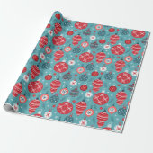 Weihnachts-altes Muster Wrapping Paper Geschenkpapier (Ungerollt)