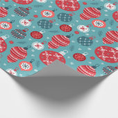 Weihnachts-altes Muster Wrapping Paper Geschenkpapier (Ecke)