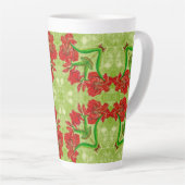 Weihnachts-Amaryllis-Tasse Milchtasse (Rechte Ecke)