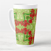 Weihnachts-Amaryllis-Tasse Milchtasse (Linke Ecke)
