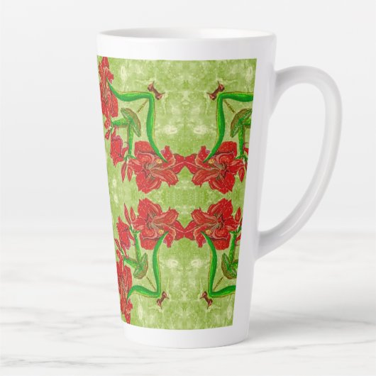 Weihnachts-Amaryllis-Tasse Milchtasse (Rechts)