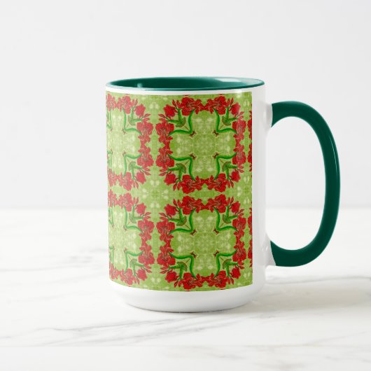 Weihnachts-Amaryllis-Tasse Tasse (Rechts)