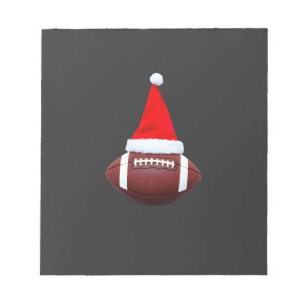 Weihnachts-American-Football-Ball-Santa-Hut (2) Notizblock
