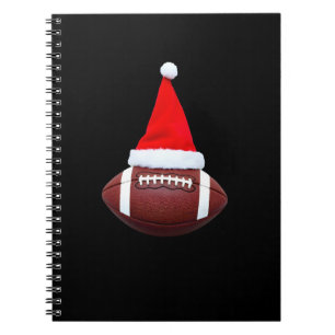 Weihnachts-American-Football-Ball-Santa-Hut (2) Notizblock