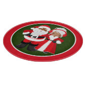 Weihnachts-Amerikanerin Santa Mrs. Claus Schneidebrett (Ecke)