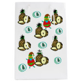 Weihnachts Ananas Geschenktaschen Mittlere Geschenktüte (Vorderseite)