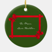 Weihnachts-Angel-Baby Gebet Joyeux-Weihnachten Keramik Ornament (Hinten)