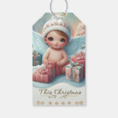 Weihnachts-Angel-Baby-Geschenk-Tag Geschenkanhänger (Rückseite)