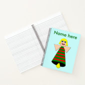 Weihnachts-Angel-Bell-Spiral-Notebook Notizbuch (Innenseite)