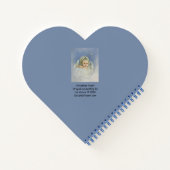 Weihnachts-Angel Heart Spiral Notebook Notizblock (Rückseite)