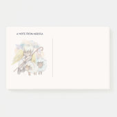 Weihnachts-Angel-Hirte mit Lämmern Post-it Klebezettel (Vorderseite)