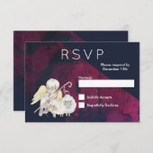 Weihnachts-Angel-Hirte mit Lämmern UAWG RSVP Karte (Vorne/Hinten)