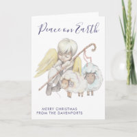 Weihnachts-Angel-Hirte mit Schafurlaub