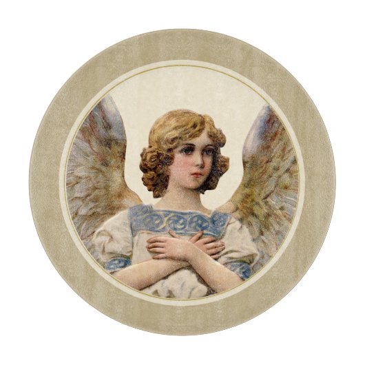 Weihnachts Angel Holiday Cheeseboard Cookie Plate Schneidebrett (Vorderseite)