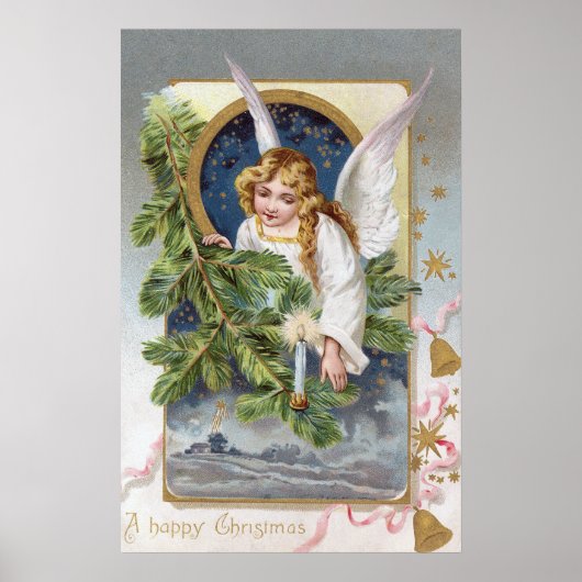 Weihnachts-Angel Holiday Dekoration Poster (Vorne)