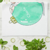 Weihnachts-Angel-individuelle Name Handtuch (Gefaltet)