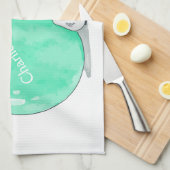 Weihnachts-Angel-individuelle Name Handtuch (Viertel Falte)