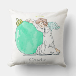 Weihnachts-Angel-individuelle Name-Kissen Kissen
