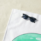 Weihnachts-Angel-individuelle Name Strandtuch (Beispiel)