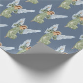 Weihnachts-Angel-Krippe-Papier Geschenkpapier (Ecke)