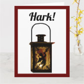 Weihnachts-Angel Lantern Winterurlaub Dekoration Karte (Gelbe Blume)