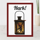 Weihnachts-Angel Lantern Winterurlaub Dekoration Karte (Vorderseite)