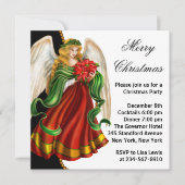 Weihnachts-Angel-Party Einladung (Vorderseite)