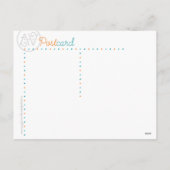 Weihnachts-Angel-Postkarte Feiertagspostkarte (Rückseite)