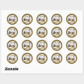 Weihnachts Angel Round Stickers (Blatt)