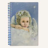 Weihnachts-Angel-Spiral-Notebook Notizblock (Vorderseite)