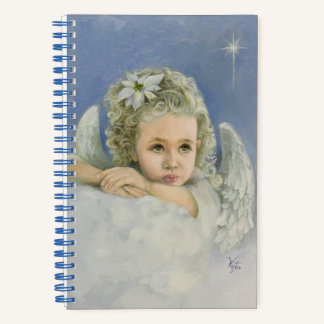 Weihnachts-Angel-Spiral-Notebook Notizblock
