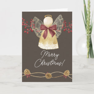 Weihnachts-Angel-Weihnachtskarte Karte