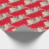 Weihnachts-Angel-Wrapping Geschenkpapier (Ecke)