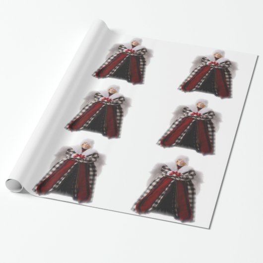 Weihnachts-Angel-Wrapping Geschenkpapier (Ungerollt)