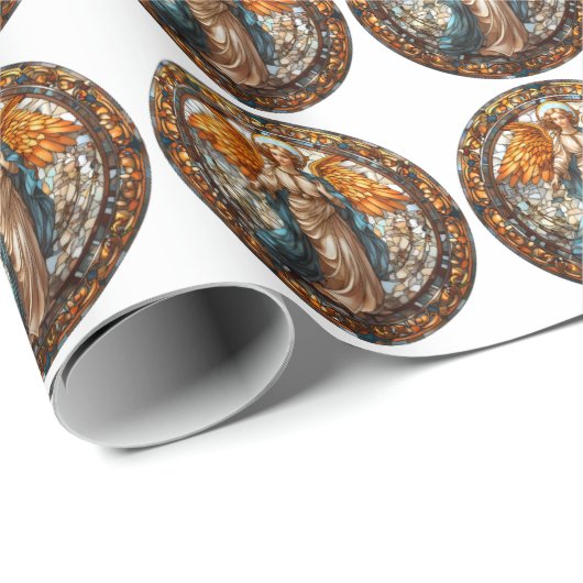 Weihnachts-Angel-Wrapping Geschenkpapier (Rolleneckpunkt)