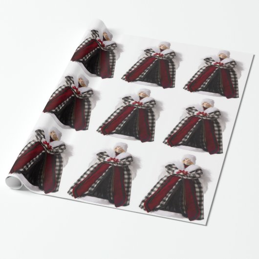 Weihnachts-Angel-Wrapping Geschenkpapier (Ungerollt)