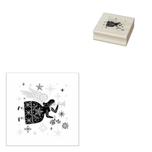 Weihnachts-   AngelRubber-Briefmarke Gummistempel