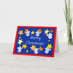Weihnachts-Angels-Karte, Englisch Feiertagskarte