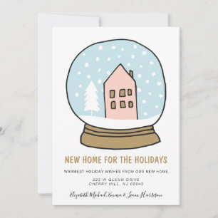Weihnachts-Ankündigung für neue Zuhause-Bewegung Feiertagskarte