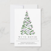 Weihnachts-Ankündigung über neue Adresse (Vorderseite)