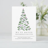 Weihnachts-Ankündigung über neue Adresse (Stehend Vorderseite)