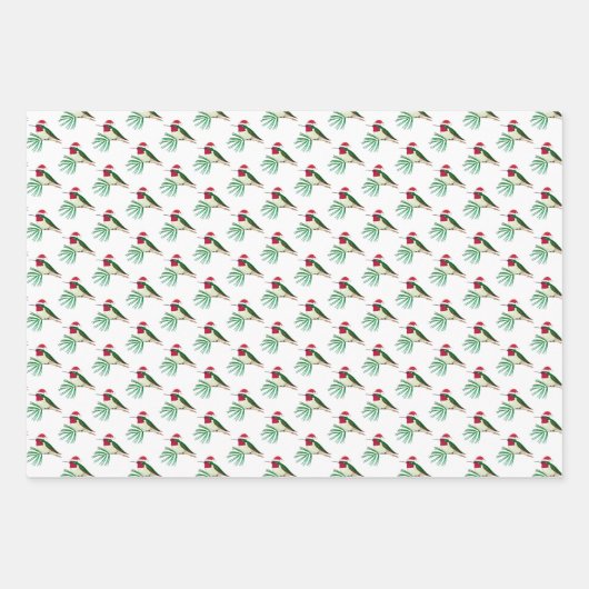 Weihnachts-Anna's Hummingbird-Wrapping Paper Sheet Geschenkpapier Set (Vorderseite 3)