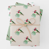 Weihnachts-Anna's Hummingbird-Wrapping Paper Sheet Geschenkpapier Set (Beispiel)