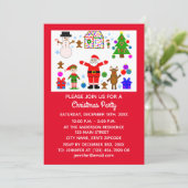 Weihnachts-Ansammlung #1-2 Einladungskarte (Stehend Vorderseite)