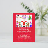 Weihnachts-Ansammlung #1 Einladung Postkarte (Stehend Vorderseite)