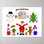 Weihnachts-Ansammlung #1 Poster (Vorne)